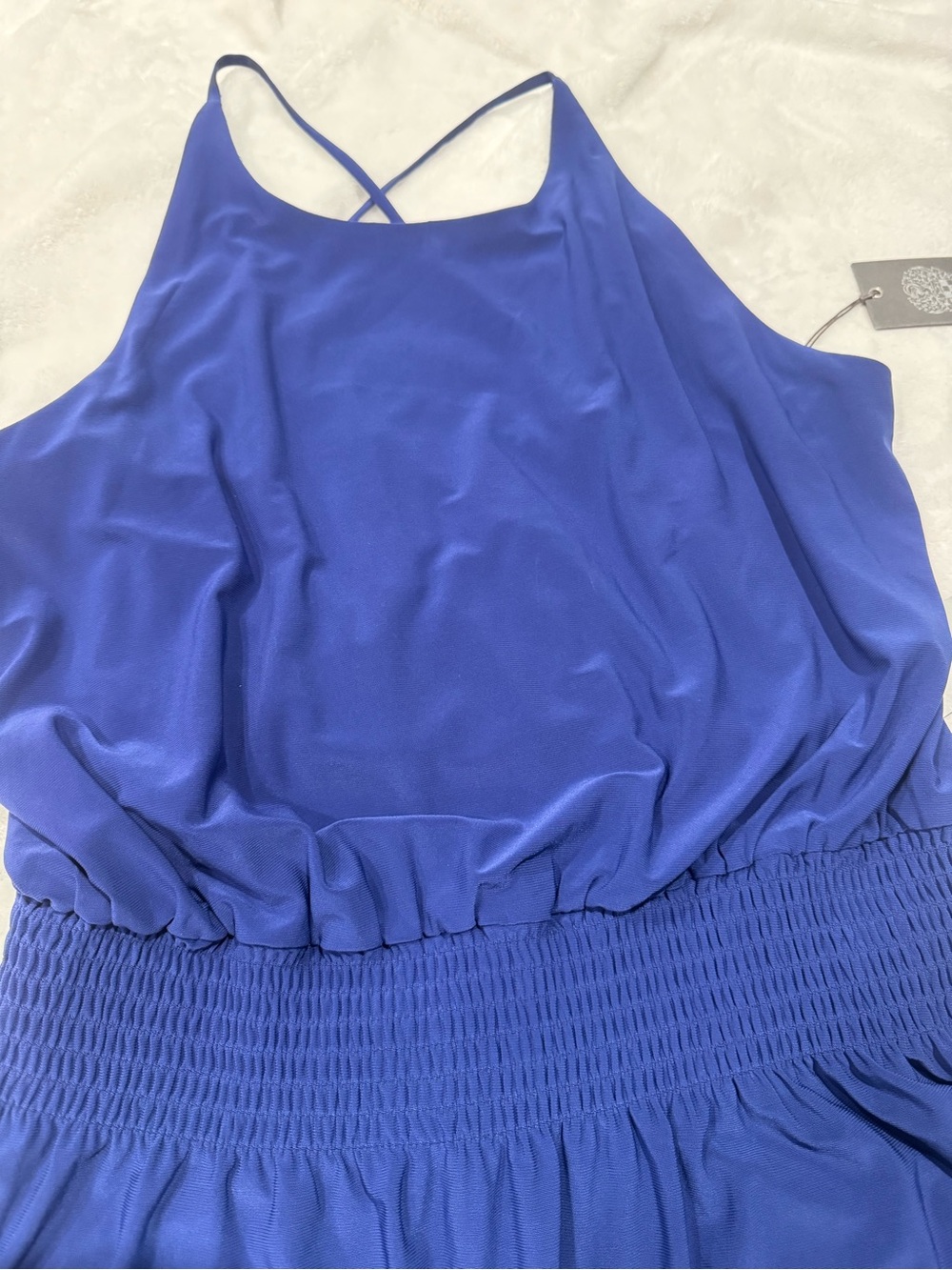 Vince Camuto Cobalt Blue Spaghetti Strap Dress